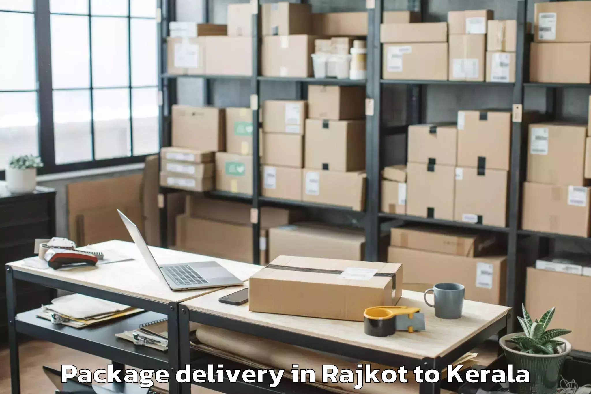 Easy Rajkot to Pookode Package Delivery Booking